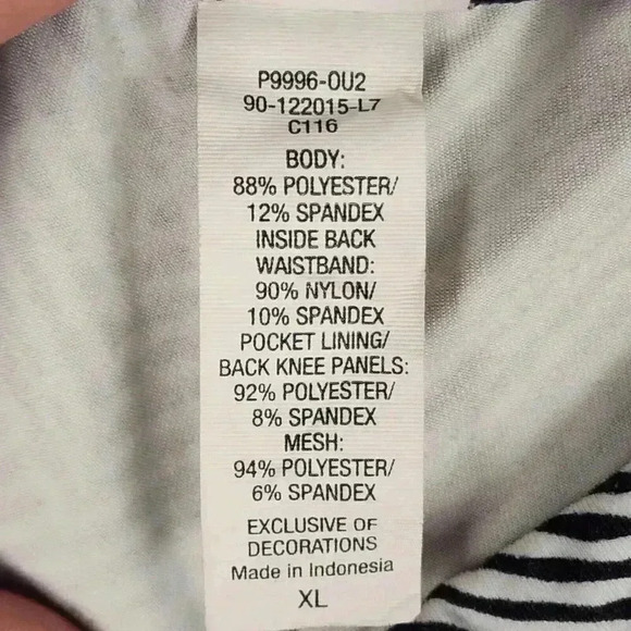 Champion Women's DuoDry Capri Legging XL? Vented Mesh Black Workout Run Yoga - Picture 13 of 13